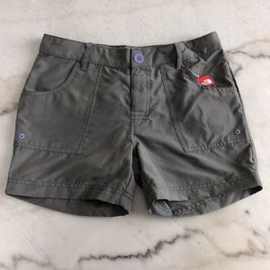 North Face Girls Argali Grey Hiking Athletic Short